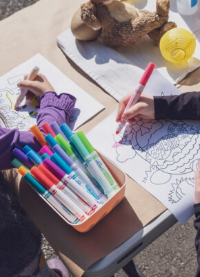 day care colouring in