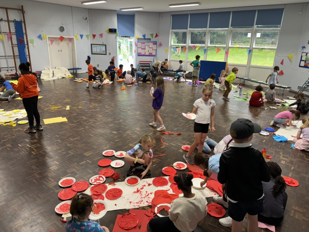 Kids in a hall