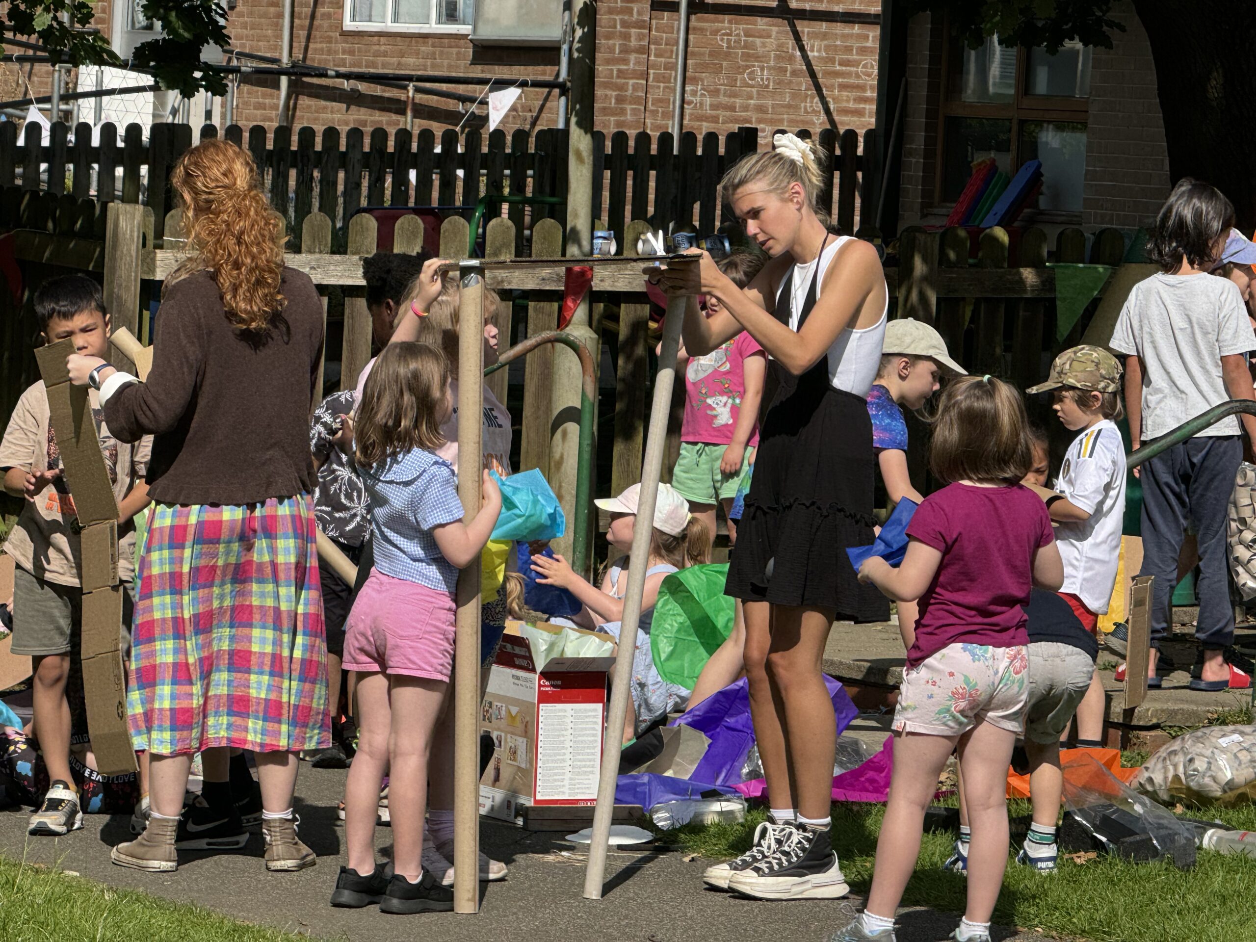 Kids playing outside